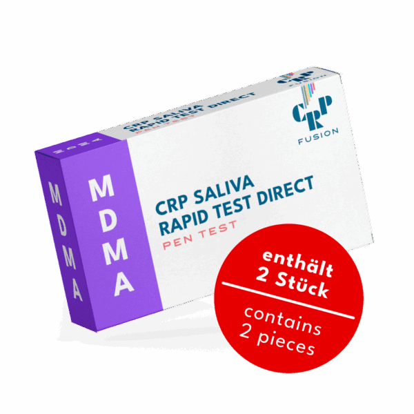 Test rapide de dépistage de drogues - Test salivaire Ecstasy - Usage domestique - 50ng/ml - 2Pcs.